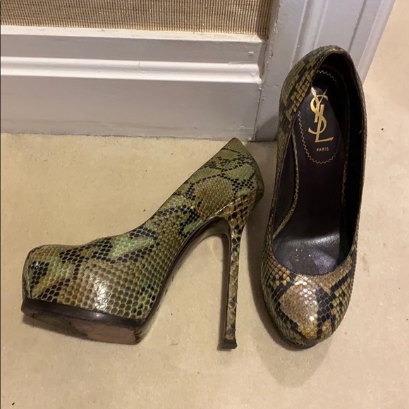 YSL PYTHON HEELS 37flash sale - Picture 6 of 8